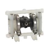 All-Flo AODD Double Diaphragm Pump - Max Pass Plastic - 3/8 in. - S038 - Angled
