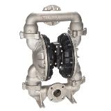 All-Flo AODD Double Diaphragm Pump - Metal - 3 in. - A300 - Stainless Steel - Plastic Center Section - Angled