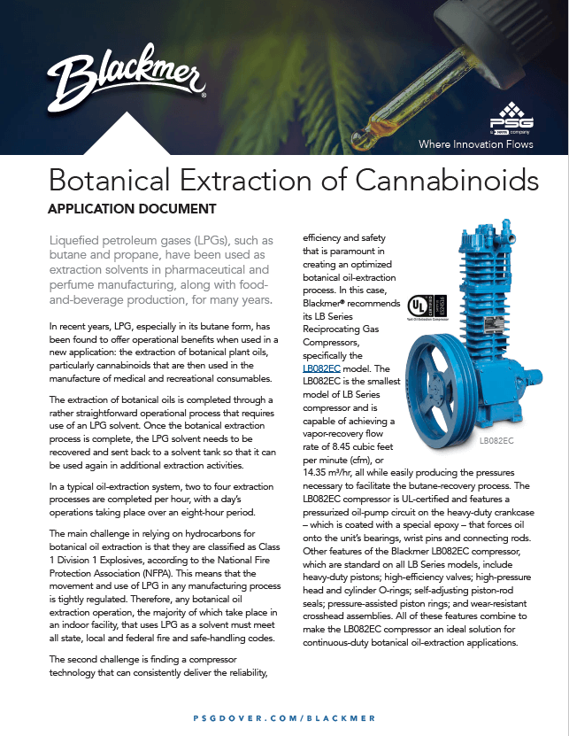 Blackmer Botanical Oil Extraction Bulletin Thumb