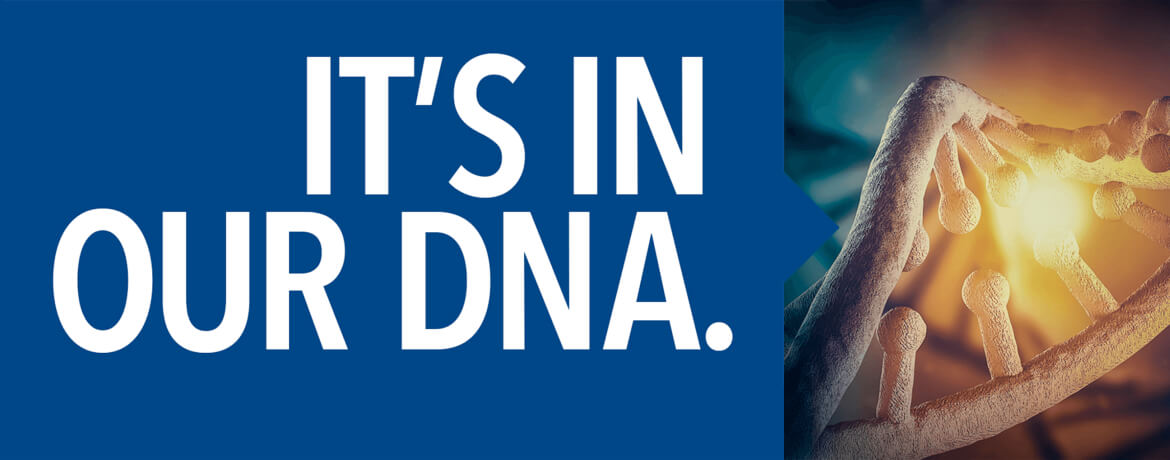 DNA image with message