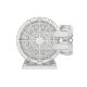 Wilden AODD Double Diaphragm Pump - 6 mm (1/4 in.) - Velocity Bolted Plastic - 2550V
