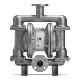 Wilden AODD Double Diaphragm Pump - 38 mm (1-1/2 in.) - Pro-Flo Bolted Flanged Stainless Steel - P430